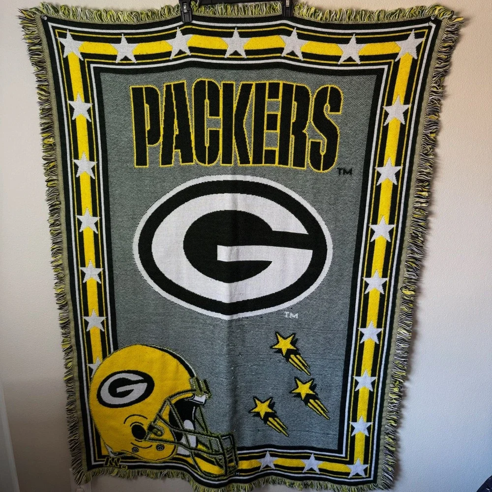 Green Bay Packers Woven Tapestry Throw Blanket The Northwest Company NFL 42x58